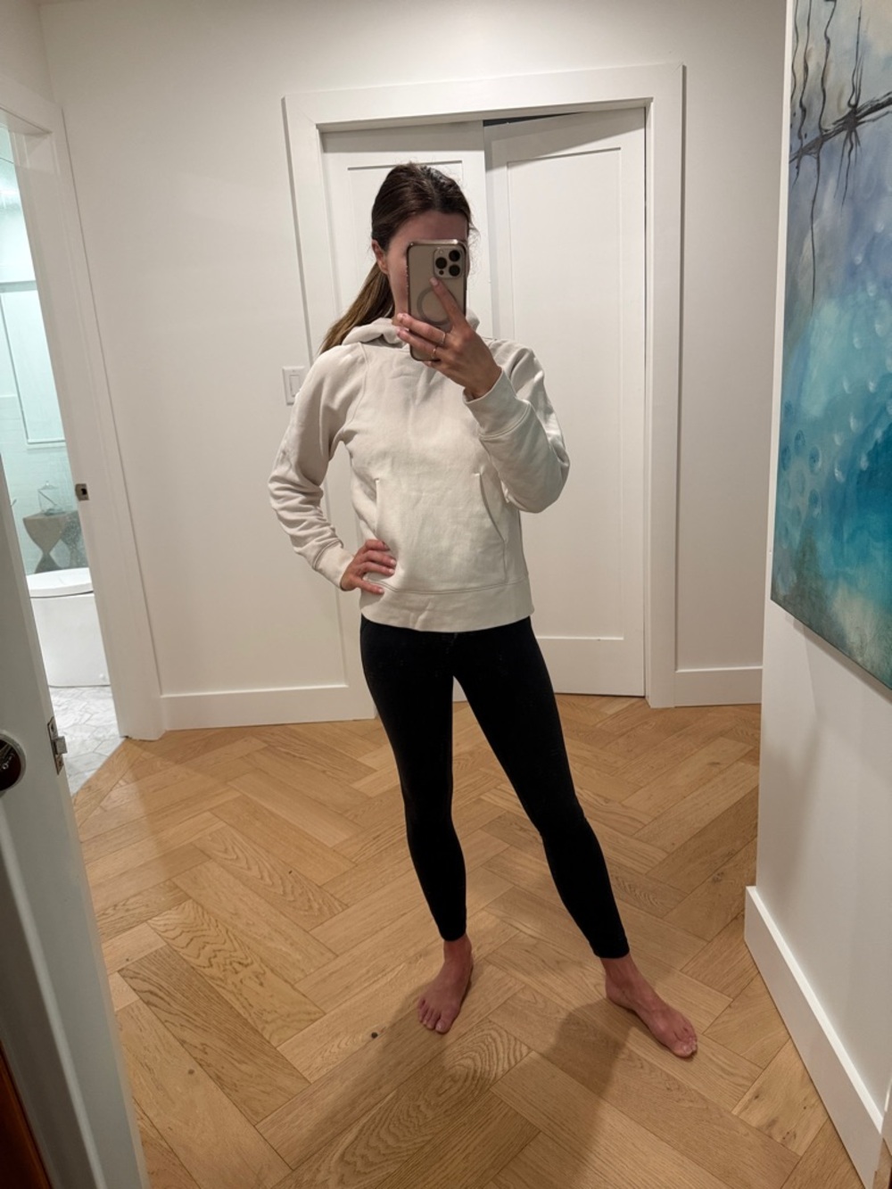 lululemon athletica White Hoodie